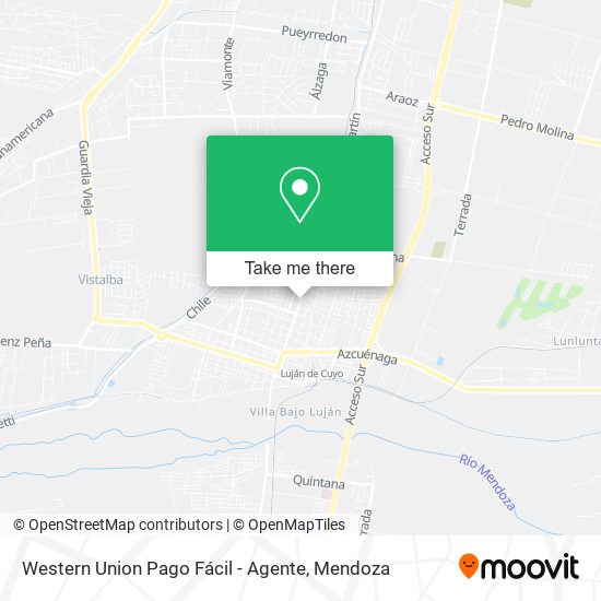 Mapa de Western Union Pago Fácil - Agente