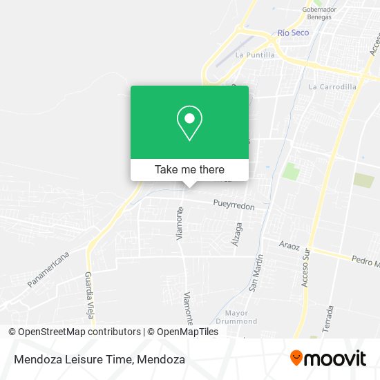 Mendoza Leisure Time map