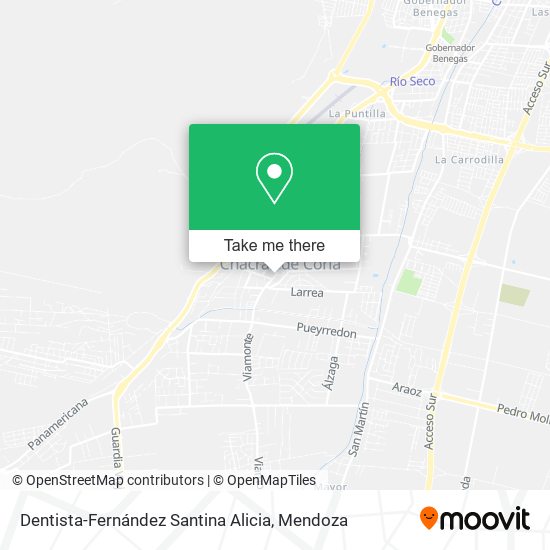 Mapa de Dentista-Fernández Santina Alicia