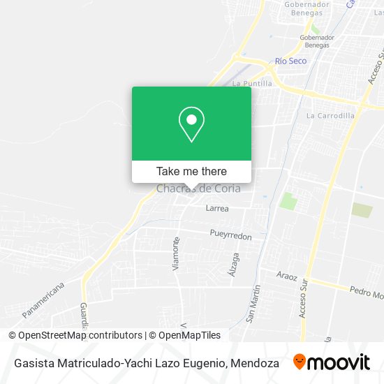 Gasista Matriculado-Yachi Lazo Eugenio map