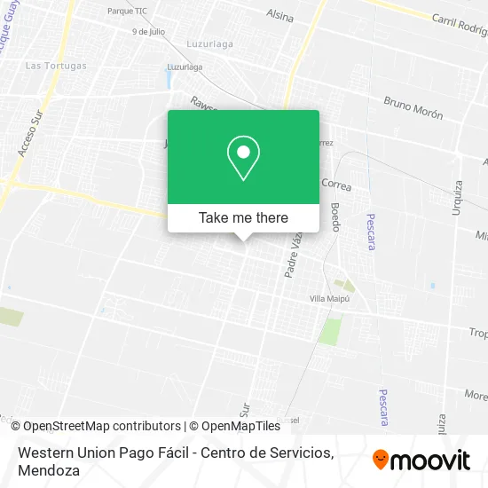 Western Union Pago Fácil - Centro de Servicios map