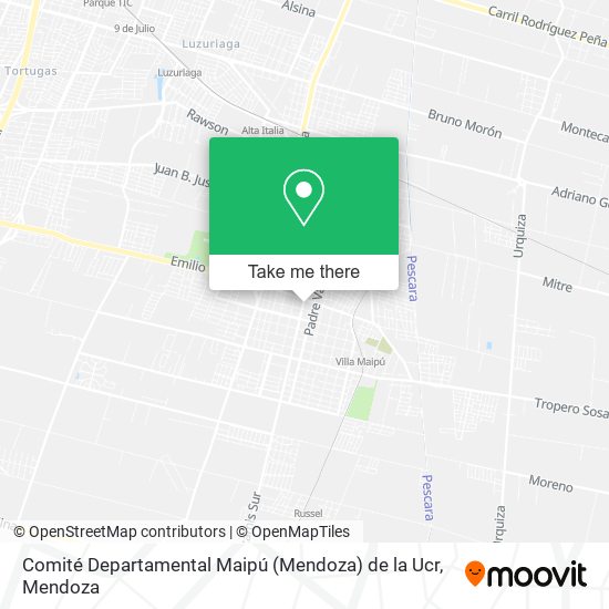 Comité Departamental Maipú (Mendoza) de la Ucr map