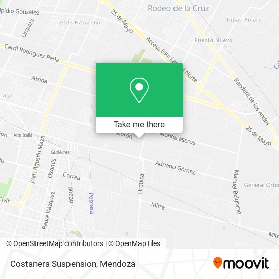 Costanera Suspension map