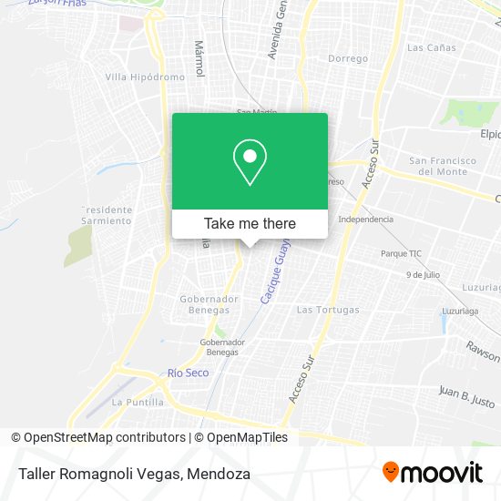 Taller Romagnoli Vegas map