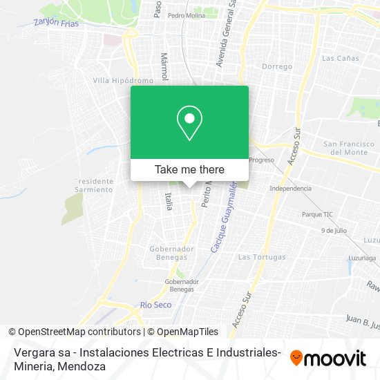 Vergara sa - Instalaciones Electricas E Industriales-Mineria map