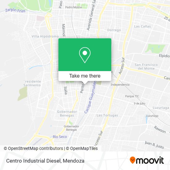 Centro Industrial Diesel map