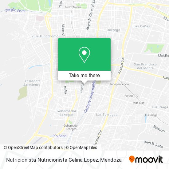 Nutricionista-Nutricionista Celina Lopez map