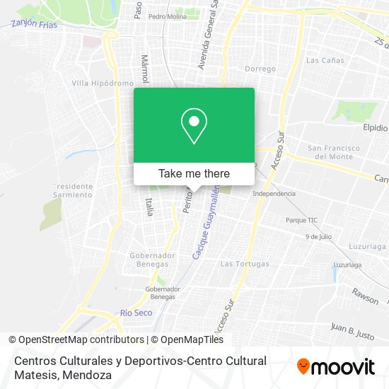 Centros Culturales y Deportivos-Centro Cultural Matesis map