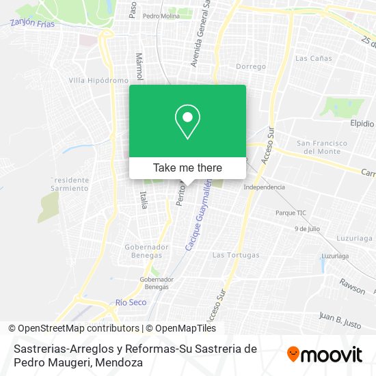 Sastrerias-Arreglos y Reformas-Su Sastreria de Pedro Maugeri map