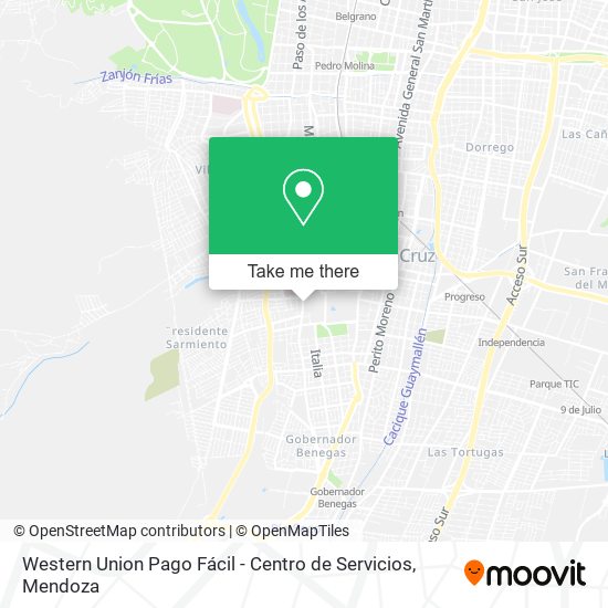 Western Union Pago Fácil - Centro de Servicios map