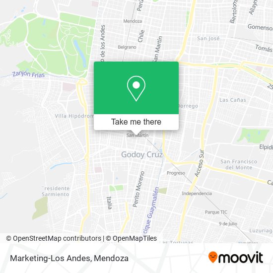 Marketing-Los Andes map