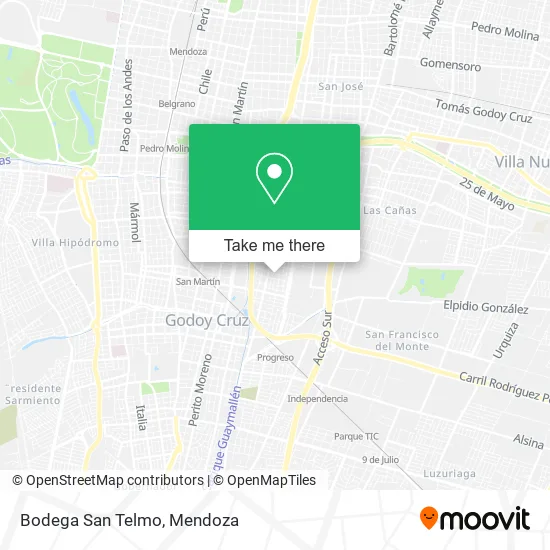 Bodega San Telmo map