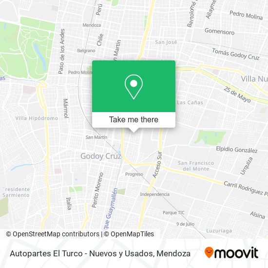 Autopartes El Turco - Nuevos y Usados map