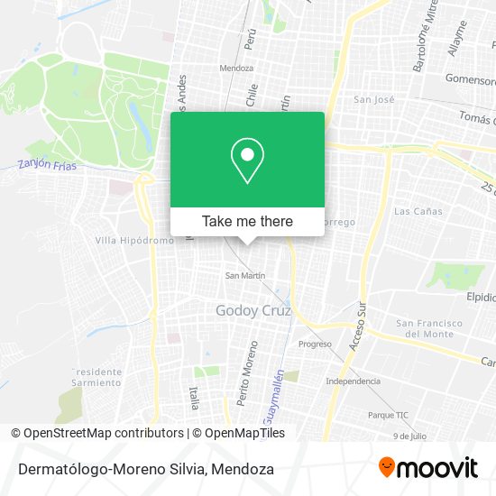 Mapa de Dermatólogo-Moreno Silvia