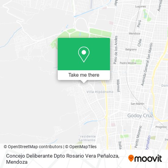 Concejo Deliberante Dpto Rosario Vera Peñaloza map