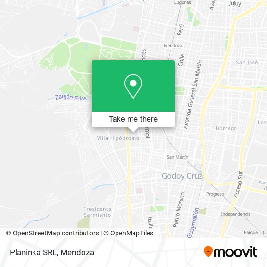 Mapa de Planinka SRL