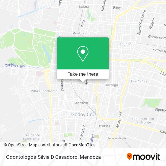 Odontologos-Silvia D Casadoro map