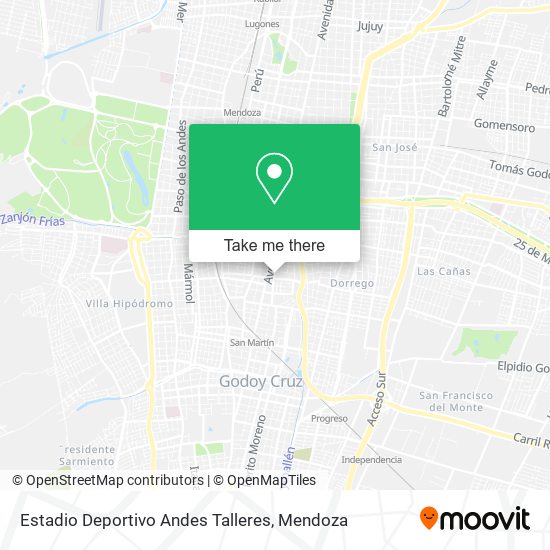 Estadio Deportivo Andes Talleres map