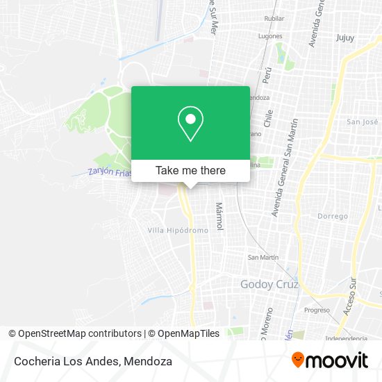 Cocheria Los Andes map