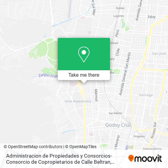 Administracion de Propiedades y Consorcios-Consorcio de Copropietarios de Calle Beltran map
