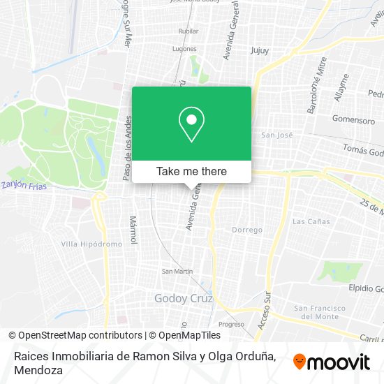 Raices Inmobiliaria de Ramon Silva y Olga Orduña map
