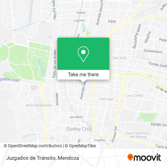 Juzgados de Tránsito map