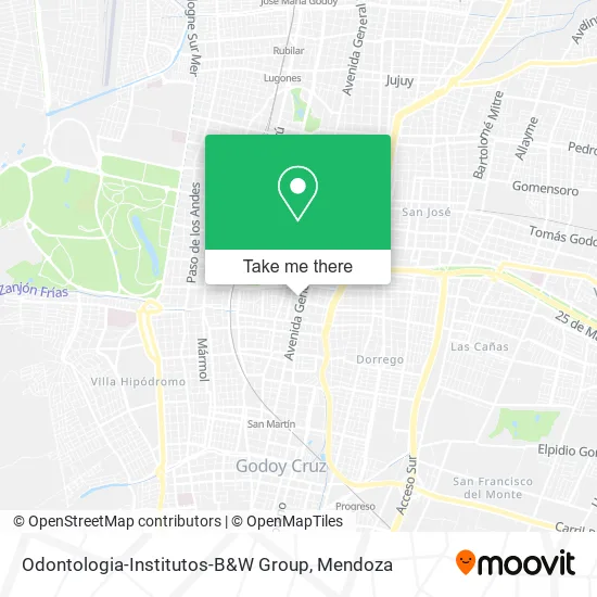 Odontologia-Institutos-B&W Group map