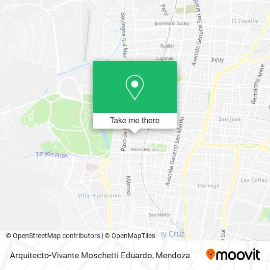 Mapa de Arquitecto-Vivante Moschetti Eduardo
