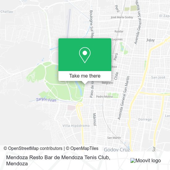 Mendoza Resto Bar de Mendoza Tenis Club map