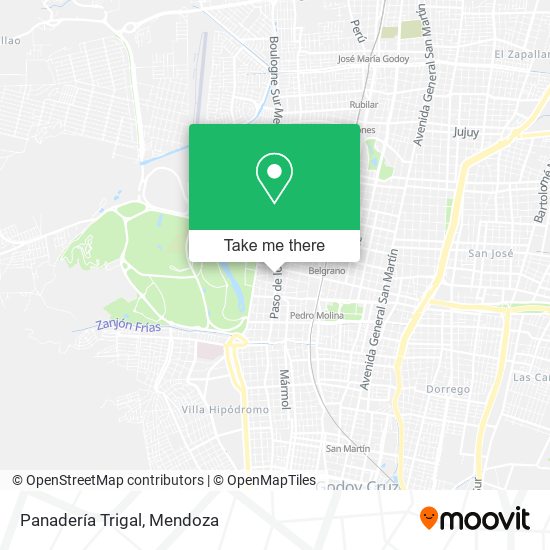 Panadería Trigal map