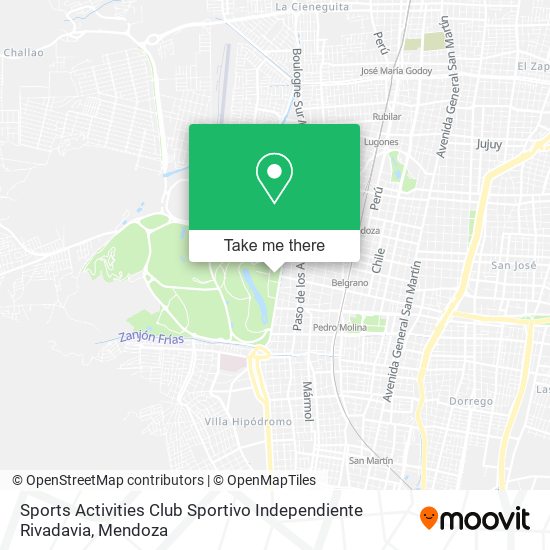 Mapa de Sports Activities Club Sportivo Independiente Rivadavia