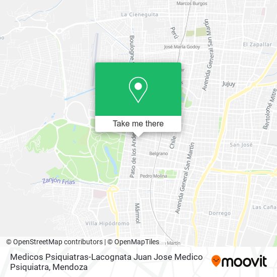 Mapa de Medicos Psiquiatras-Lacognata Juan Jose Medico Psiquiatra