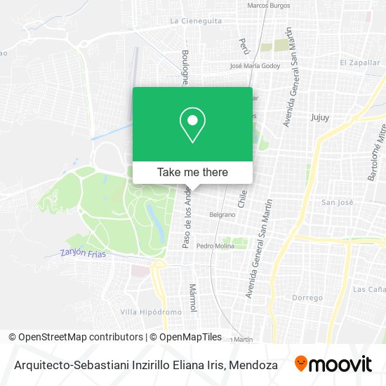 Arquitecto-Sebastiani Inzirillo Eliana Iris map