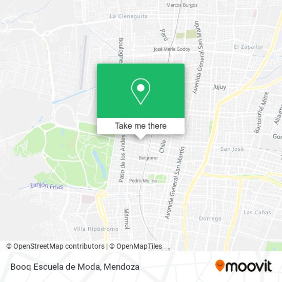 Booq Escuela de Moda map