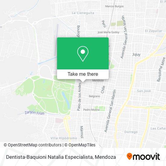 Mapa de Dentista-Baquioni Natalia Especialista