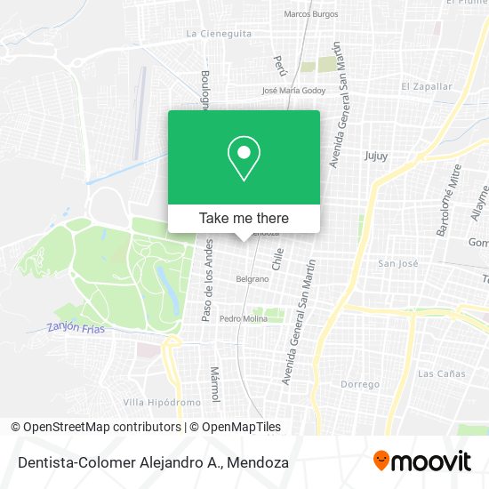 Dentista-Colomer Alejandro A. map