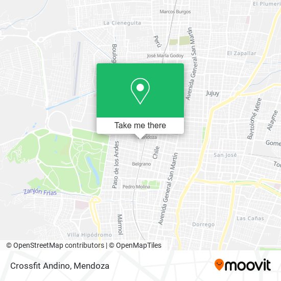 Crossfit Andino map