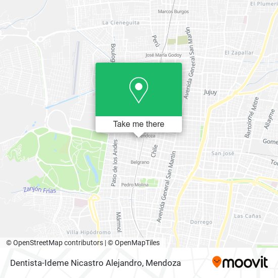 Mapa de Dentista-Ideme Nicastro Alejandro