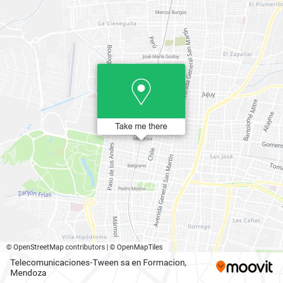 Telecomunicaciones-Tween sa en Formacion map