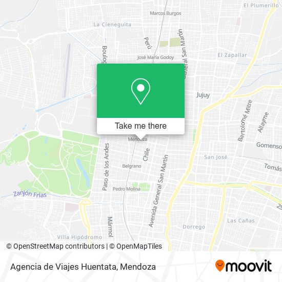 Mapa de Agencia de Viajes Huentata