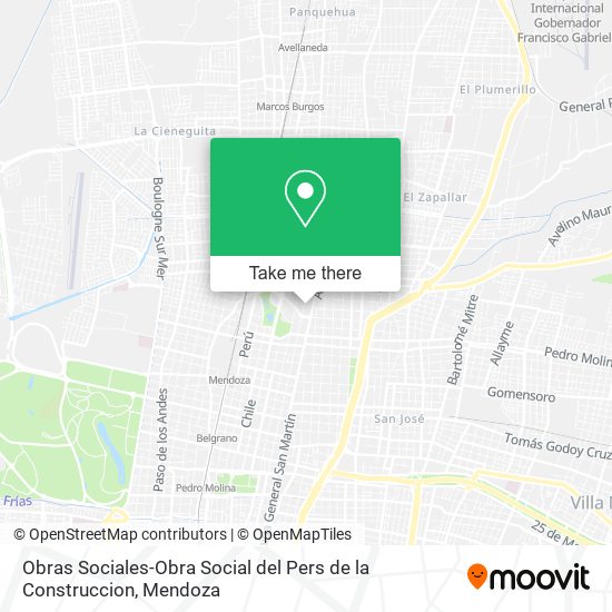 Mapa de Obras Sociales-Obra Social del Pers de la Construccion