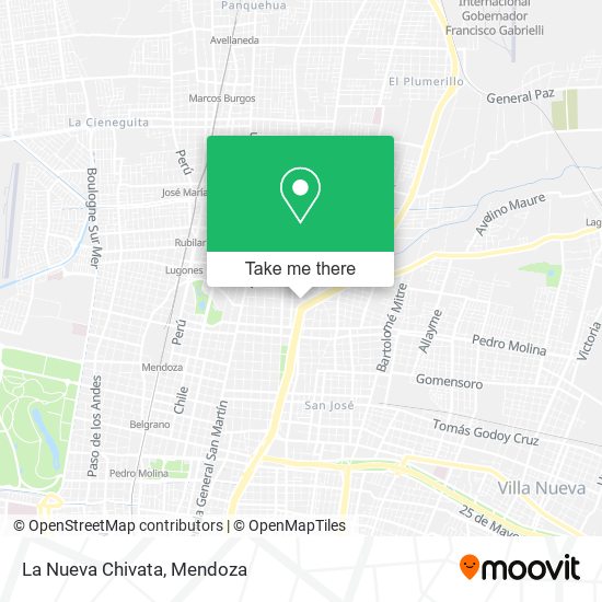 La Nueva Chivata map