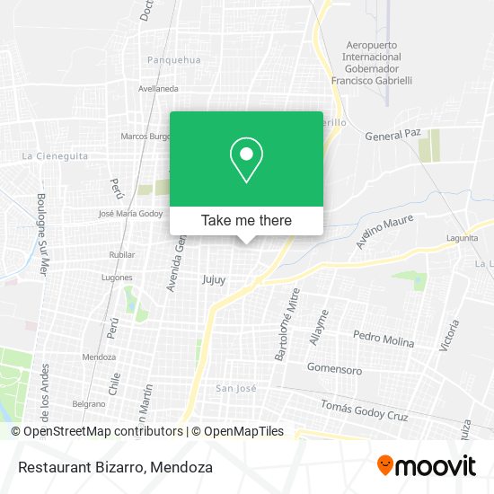 Mapa de Restaurant Bizarro