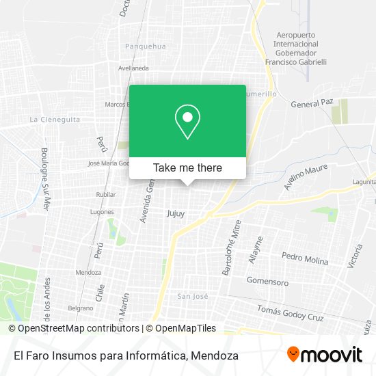 Mapa de El Faro Insumos para Informática