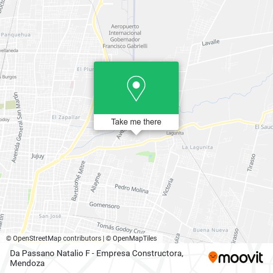 Mapa de Da Passano Natalio F - Empresa Constructora