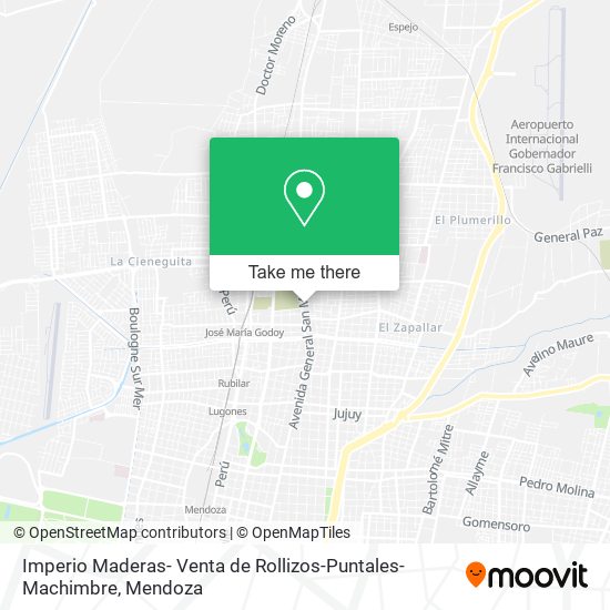 Mapa de Imperio Maderas- Venta de Rollizos-Puntales-Machimbre