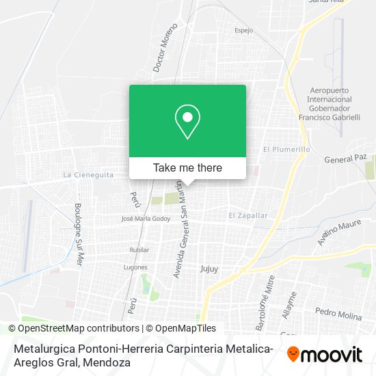 Mapa de Metalurgica Pontoni-Herreria Carpinteria Metalica-Areglos Gral