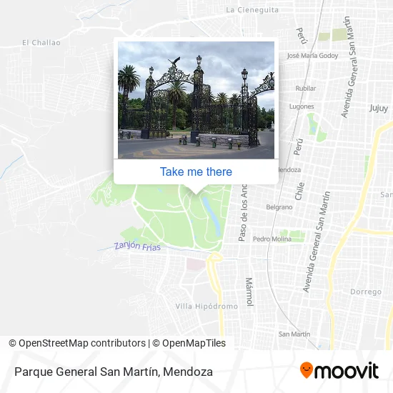 Parque General San Martín map