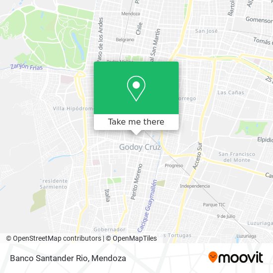 Banco Santander Rio map