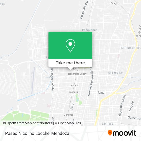 Paseo Nicolino Locche map